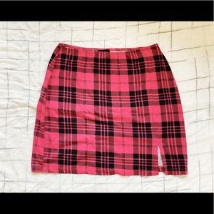 Plaid Mini skirt